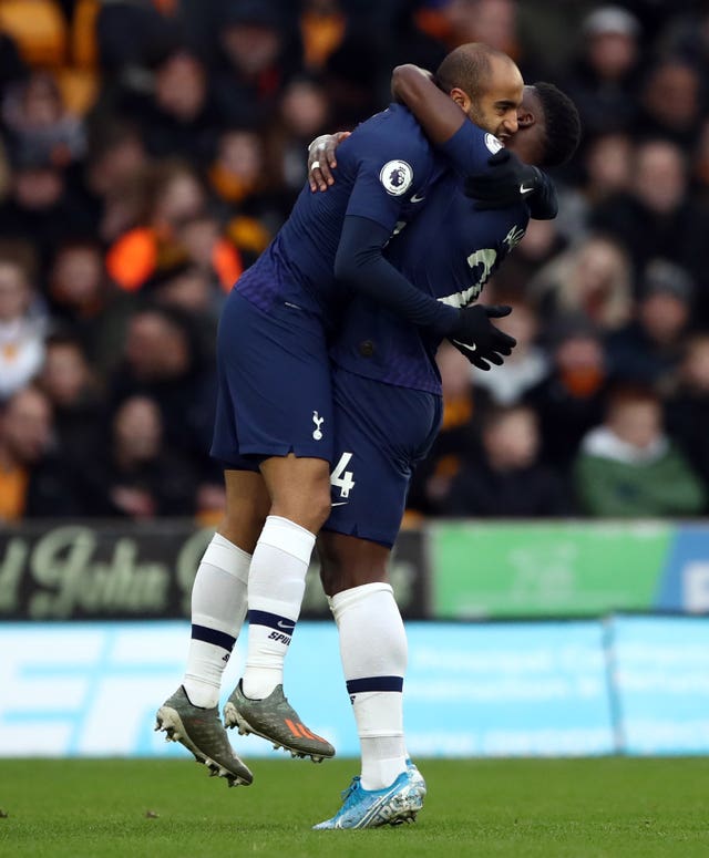 Lucas Moura opened the scoring for Tottenham