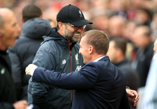 Jurgen Klopp (left) and Brendan Rodgers lock horns on Boxing Day