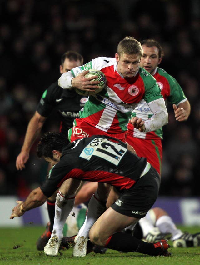 Iain Balshaw is tackled
