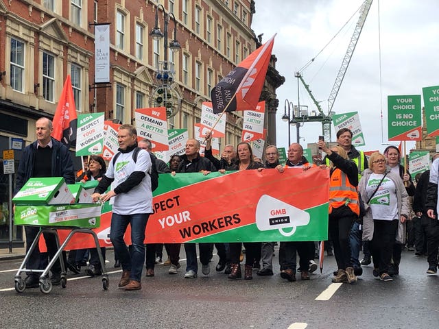 Asda workers' protest