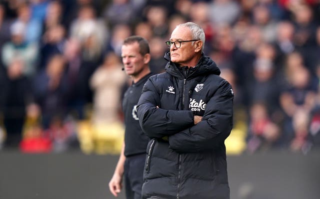 Claudio Ranieri on the touchline