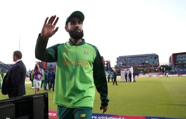 Imran Tahir waves goodbye after playing his final international for South Africa