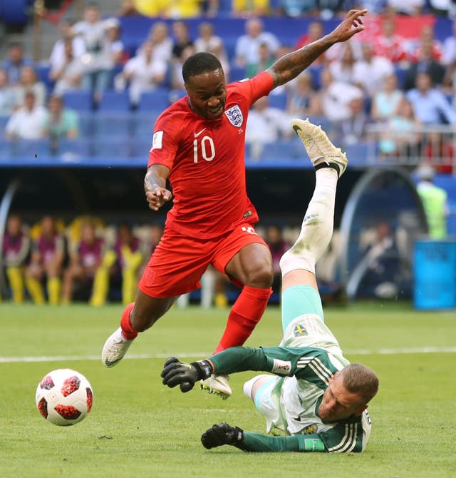Raheem Sterling's finishing was scrutinised at the World Cup
