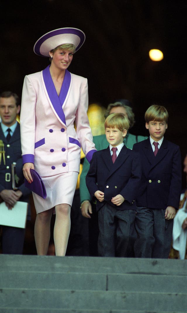 Diana, Harry and William