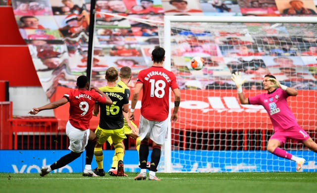Anthony Martial's fine goal put the home side in front 