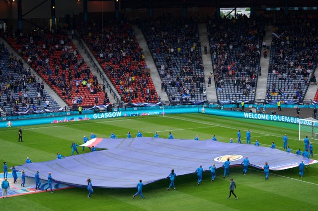 A view inside Hampden Park