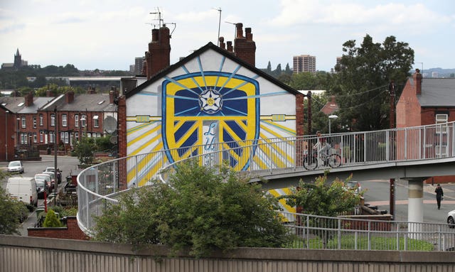 Leeds United Fans Outside Elland Road