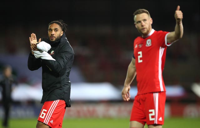 Ashley Williams, left, could return to the starting line-up for Wales
