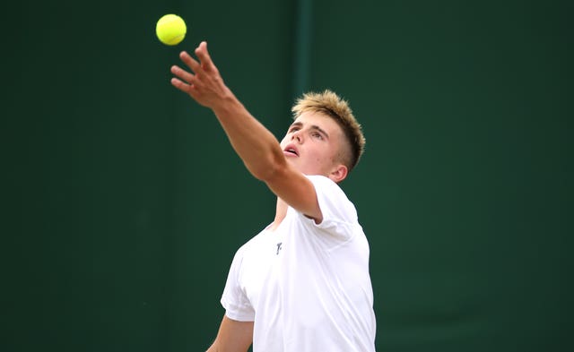 Fery in action at Wimbledon last summer