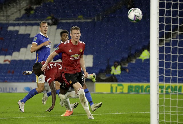 Scott McTominay headed in United's opener