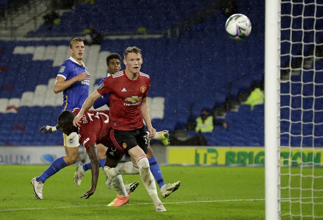 Scott McTominay headed in United''s opener 