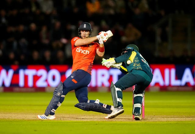 Liam Livingstone swivels to hit a pull shot