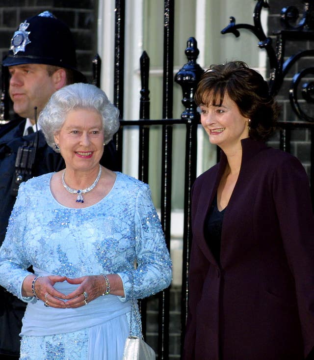 The Queen and Cherie Blair 