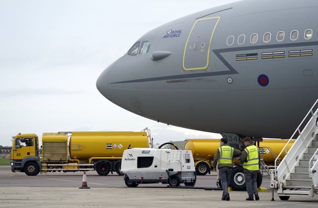 RAF Voyager plane