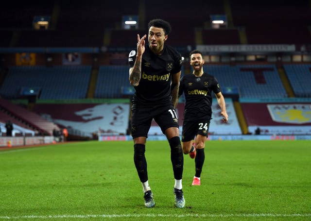 Jesse Lingard score twice on his West Ham debut at Aston Villa