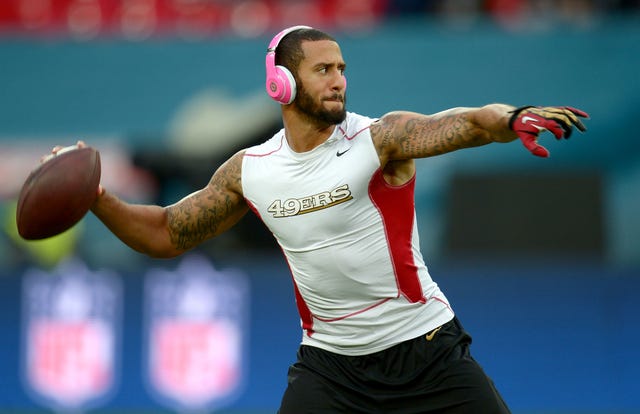 The protests were started by Colin Kaepernick in 2016 (Andrew Matthews/PA)