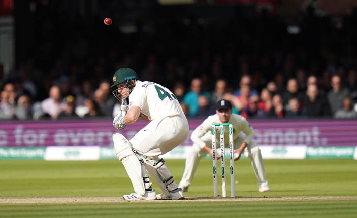 Cameron Bancroft evades a bouncer