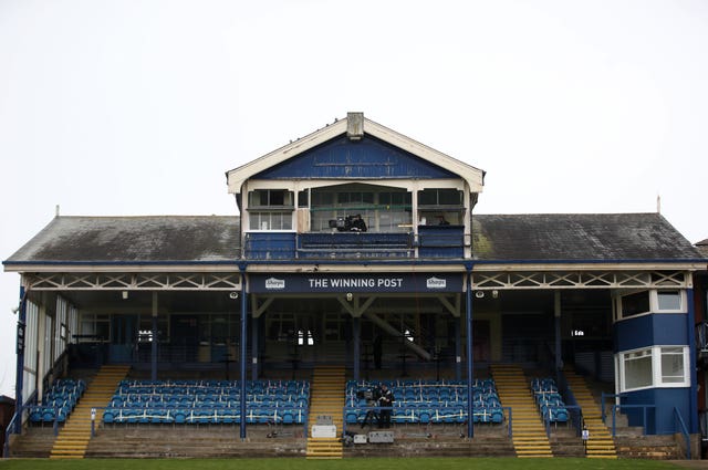 Empty stands at Leicester in March
