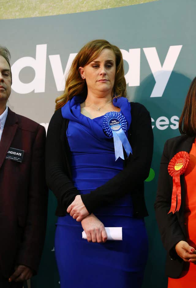 Conservative Kelly Tolhurst stood down (Gareth Fuller/PA)