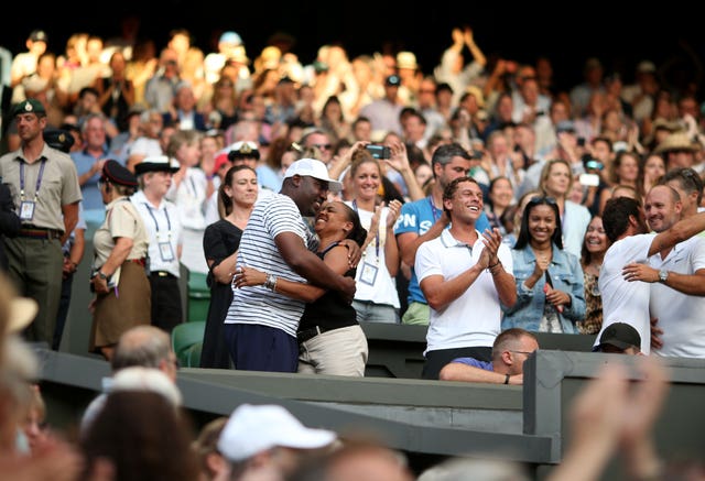 Cori Gauff's parents celebrate her daughter's victory