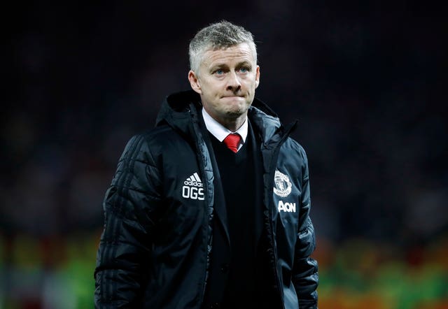Ole Gunnar Solskjaer suffered his first loss as Manchester United interim manager against Paris St Germain (Martin Rickett/PA)