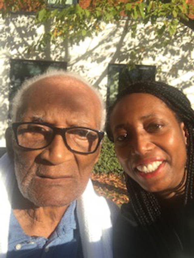 Jean Adamson with her father Aldrick