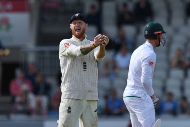Ben Stokes celebrates a catch against South Africa in 2017 at Old Trafford
