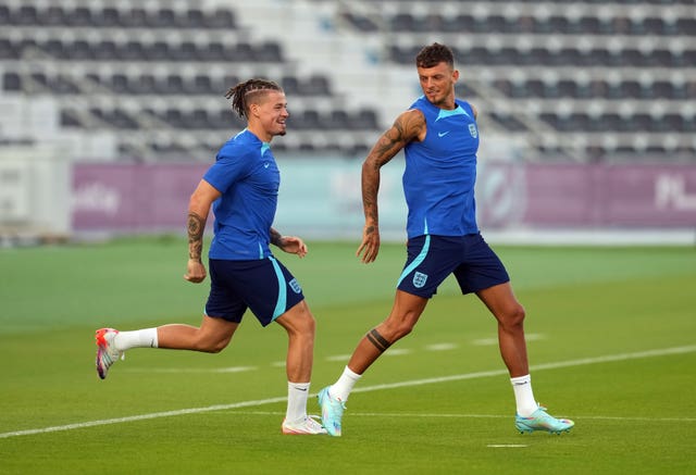 Ben White (right) has left the World Cup camp for personal reasons