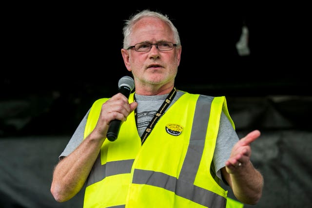 Protest at Belfast shipyard