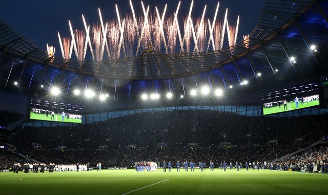 Manchester City will be the second visitors to Tottenham's new stadium