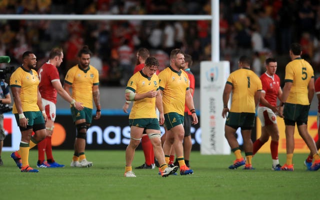 Australia were beaten by Wales in the pool stage