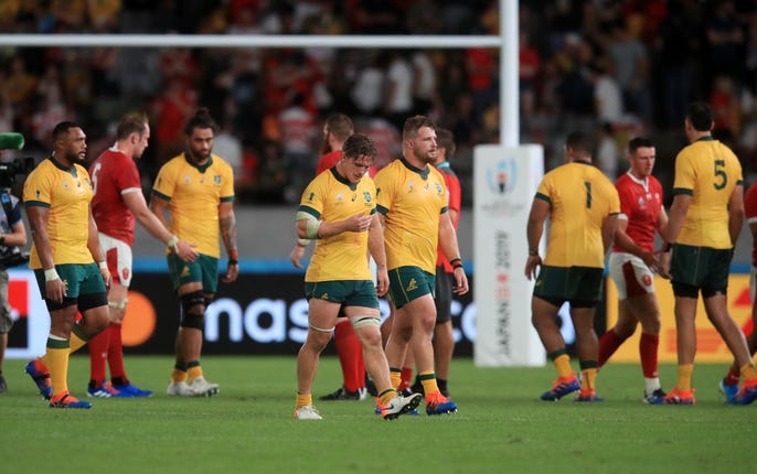 Australia were beaten by Wales in the pool stage