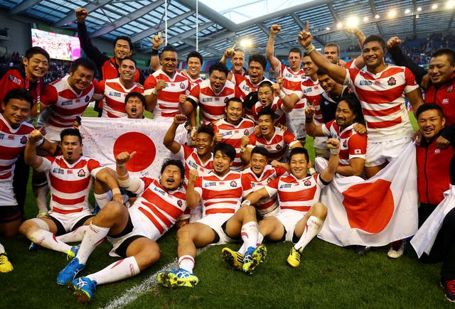 Japan stunned South Africa in Brighton in 2015
