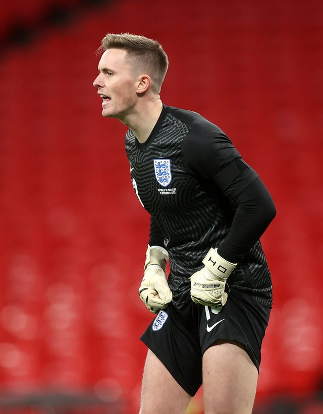 Dean Henderson in action for England