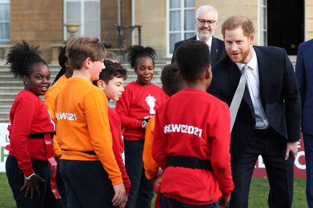 Harry at the Palace