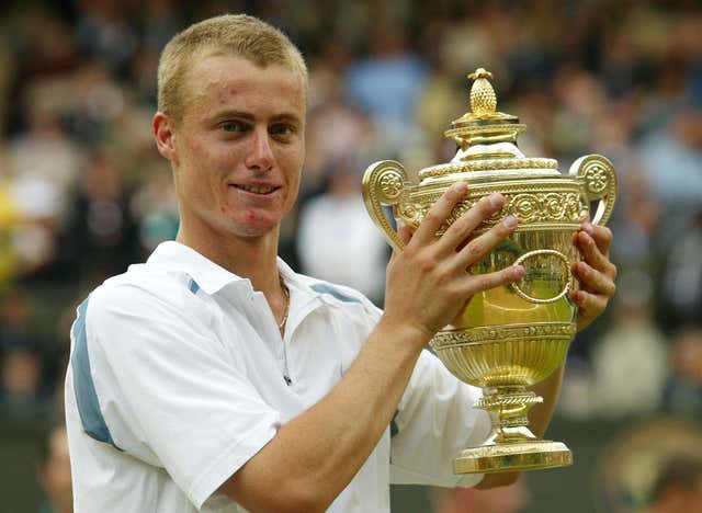 Roger Federer, Rafael Nadal, Novak Djokovic and Andy Murray are the only names on the Wimbledon men's singles trophy since Lleyton Hewitt in 2002