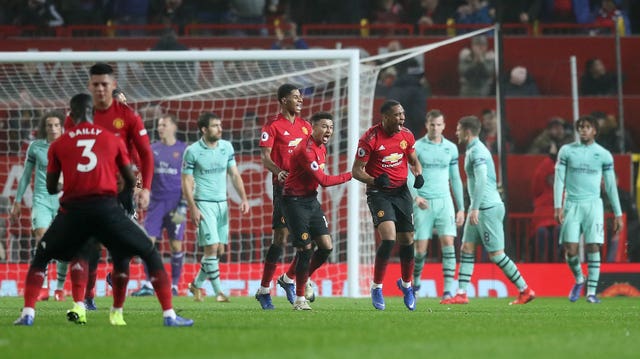 Anthony Martial netted United's first equaliser at Old Trafford