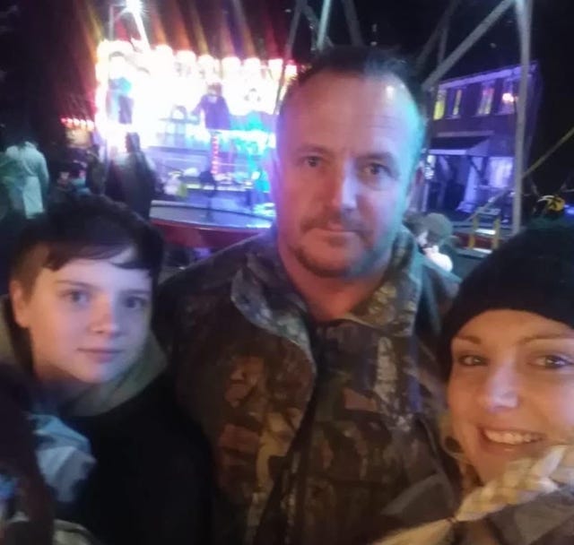 Jason Pulman with stepfather Mark Pulman, and his mother, Emily Pulman