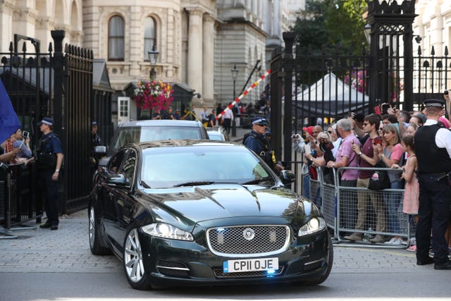 Theresa May leaves 10 Downing Street