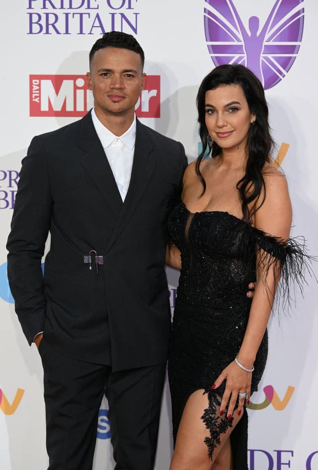 Jermaine Jenas and Ellie Penfold