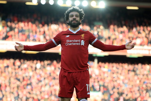 Liverpoolâs Mohamed Salah has scored 41 goals this season.