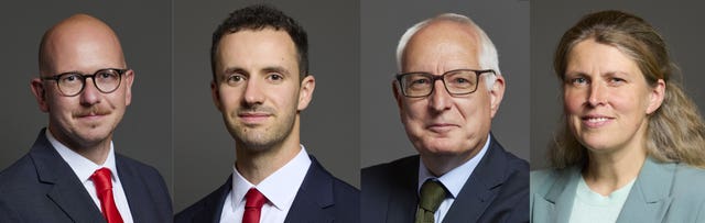 Composite image of Brian Leishman, Chris Hinchliff, Neil Duncan-Jordan and Rachael Maskell