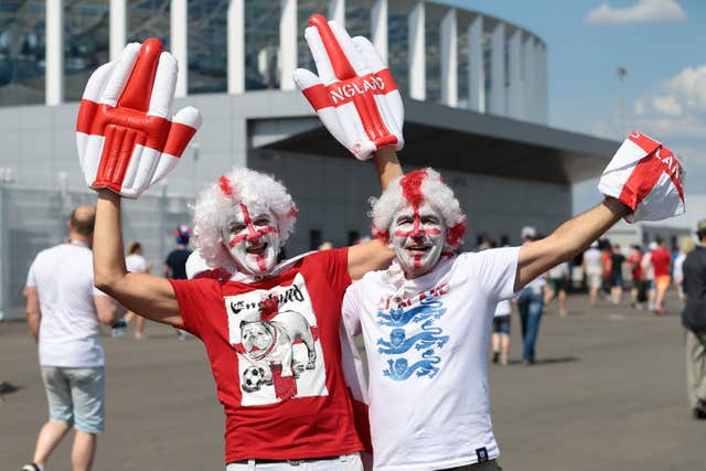 England fans at Russia World Cup 2018