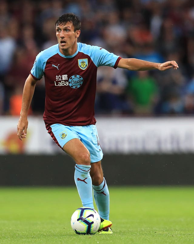 Burnley midfielder Jack Cork had a goal ruled out against his old club (Mike Egerton/PA)