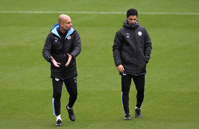 Mikel Arteta worked alongside Pep Guardiola at Manchester City 
