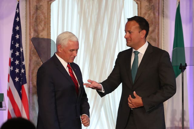 Mike Pence and Leo Varadkar