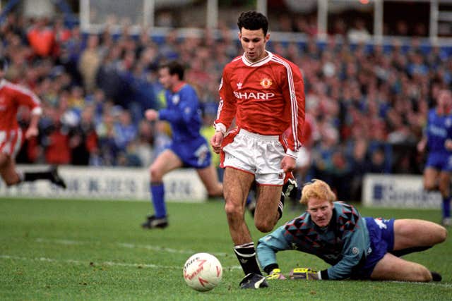 Ryan Giggs made an early impact at Manchester United