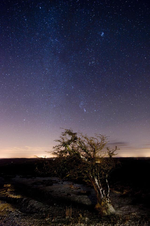 More than half of England's darkest skies are over national parks such as here in Exmoor National Park, or areas of outstanding natural beauty (Ben Birchall/PA)