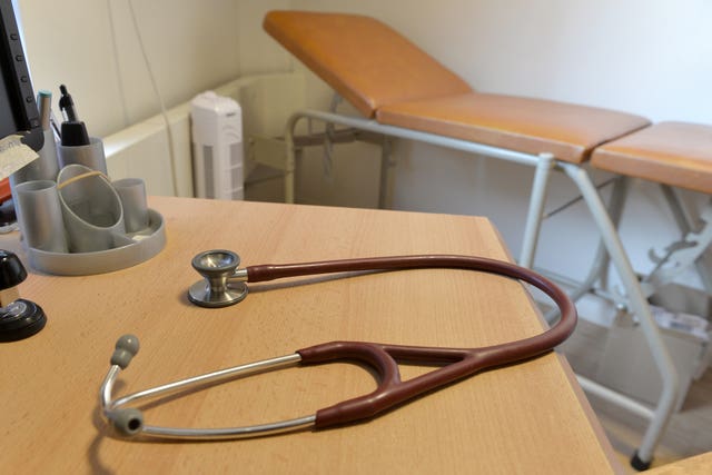 A stethoscope in a practice room at the Temple Fortune Health Centre GP Practice near Golders Green, London (Anthony Devlin/PA)