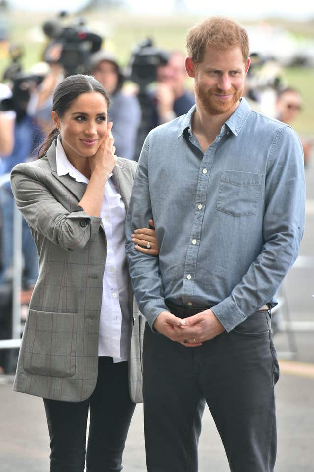 The Duke and Duchess of Sussex arrive in Dubbo